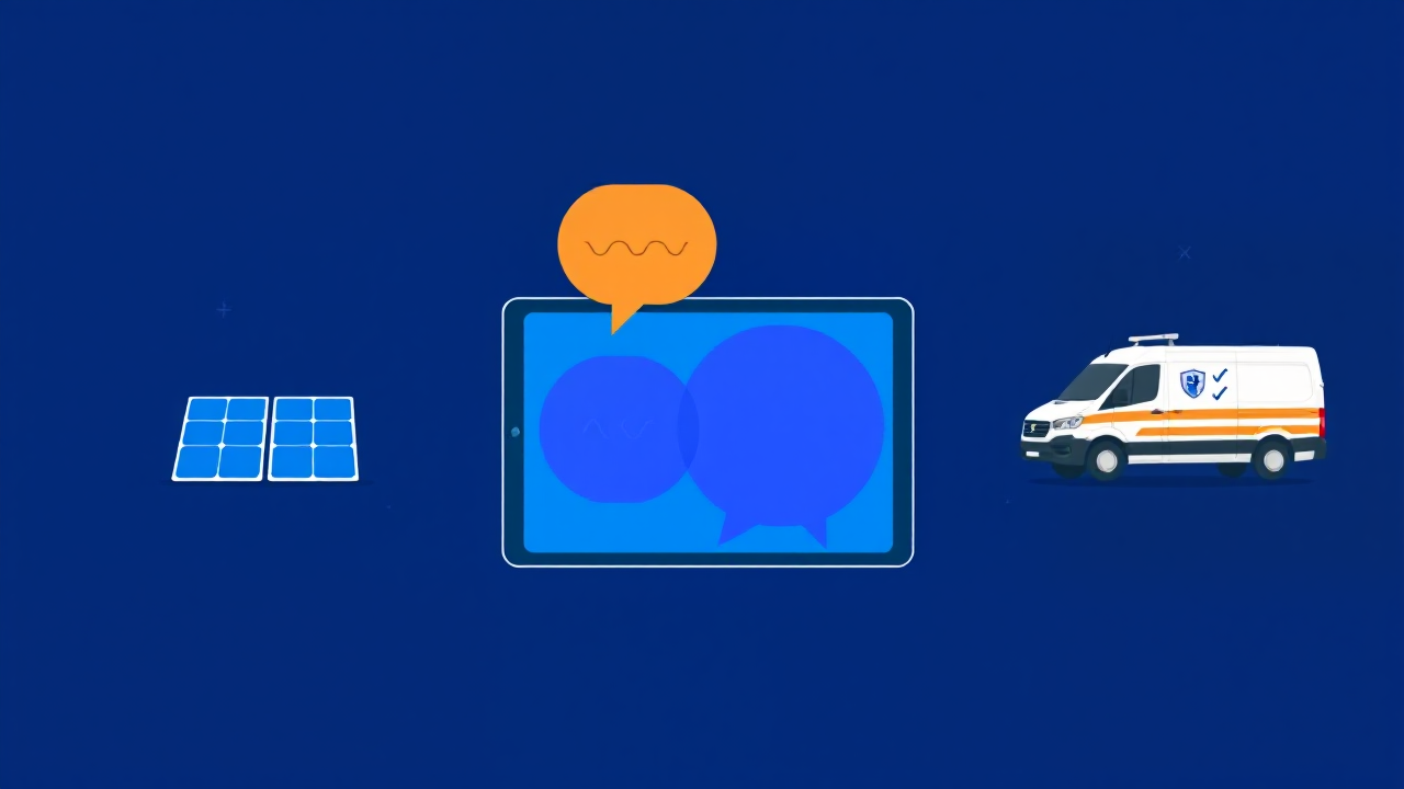 Hero illustration for: AI Chatbot or Live Chat for Solar Warranty Enquiries?