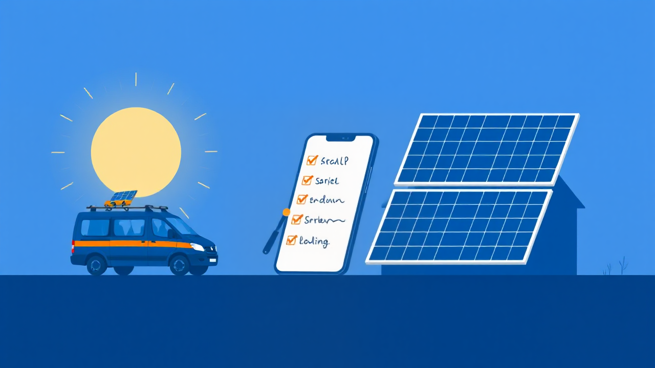 Hero illustration for: Best Field Service App for Solar Subbies: Replace WhatsApp