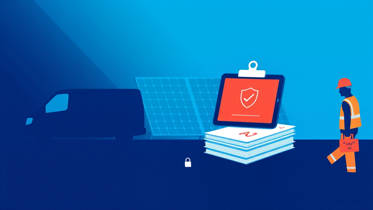 Hero illustration for: Home Warranty Insurance: Is It Required for Solar Installs?
