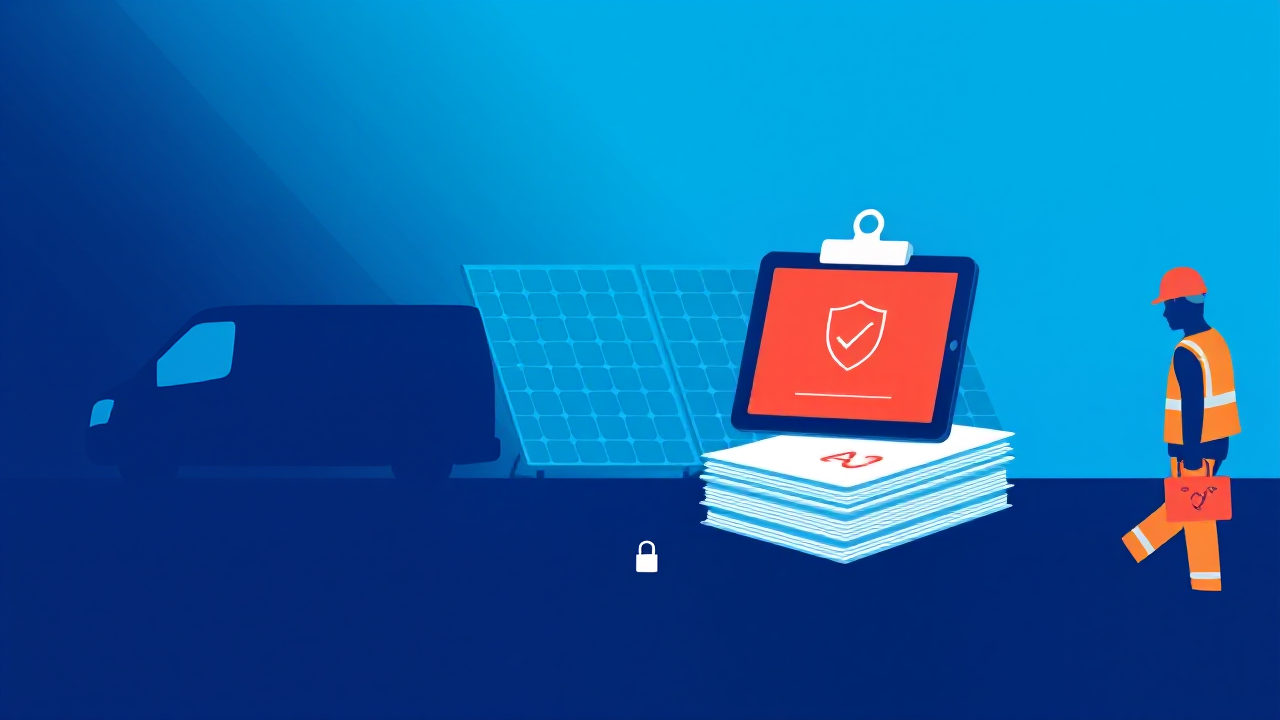 Hero illustration for: Home Warranty Insurance: Is It Required for Solar Installs?