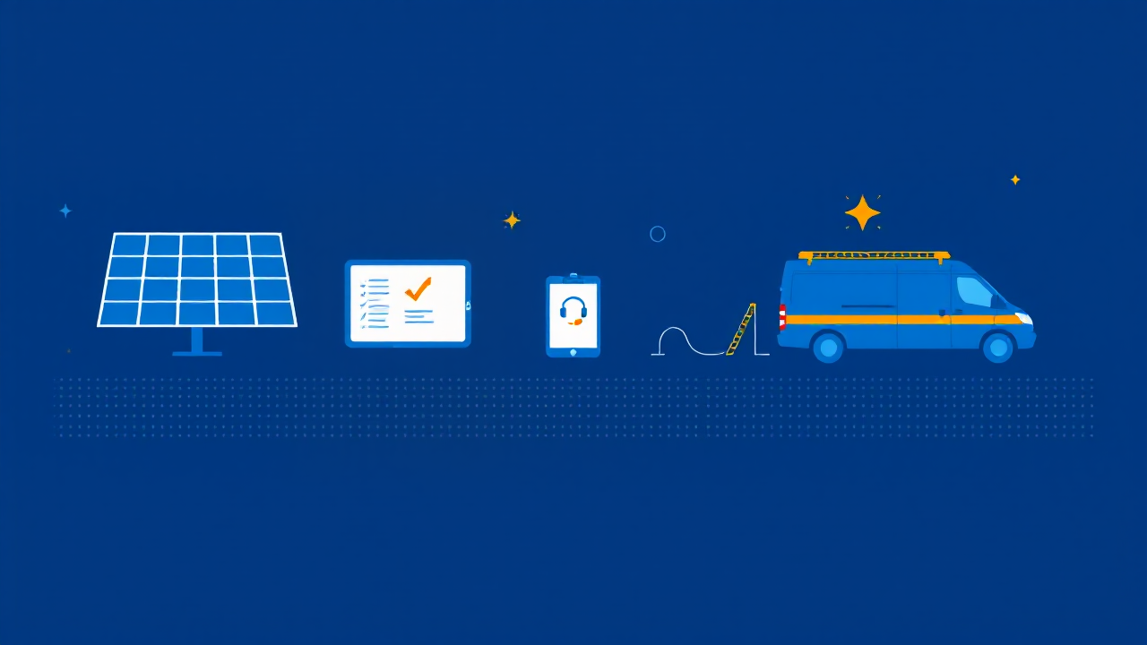 Hero illustration for: Should Your Solar Company Outsource Customer Service?